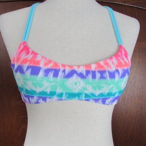 Hula Honey Crochet Mesh Racer Back Bikini Top